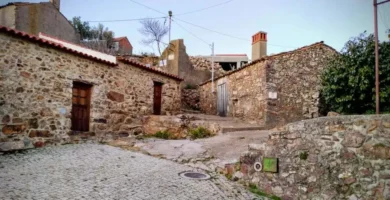 Casas de pedra rústica