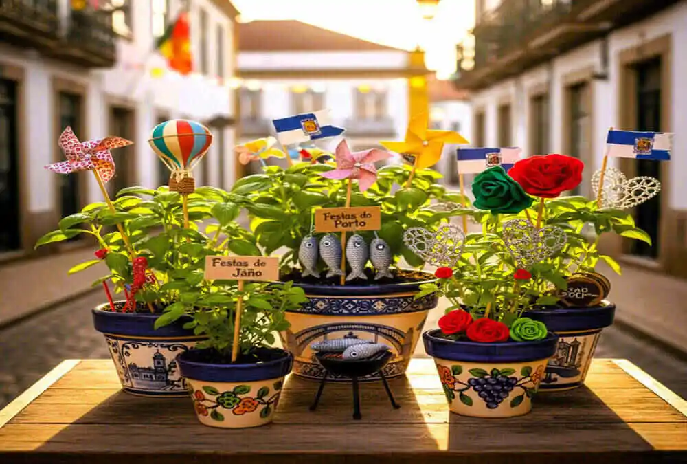 O manjerico é o símbolo mais charmoso