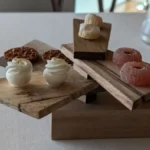 Prato de alta cozinha de autor com Estrela MICHELIN na rota das Cidades Brancas.
